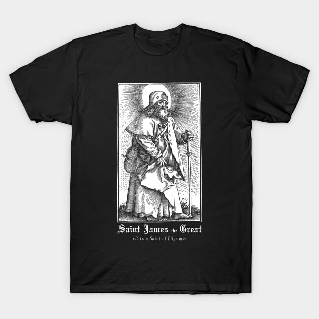 Saint James. Santiago. Patron of Pilgrims. T-Shirt by StabbedHeart